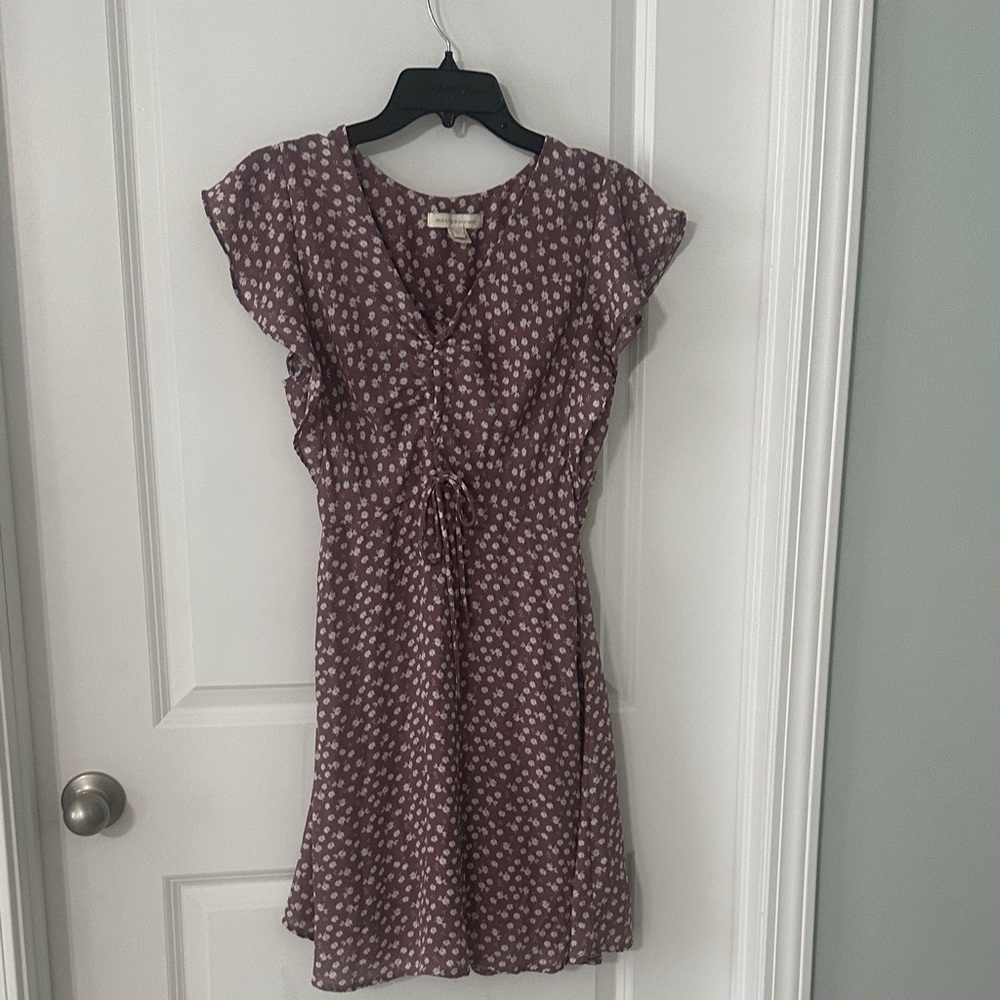 Monteau Mauve Floral Mini Dress